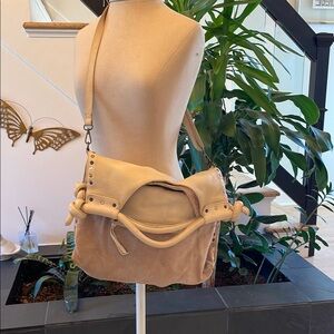 Free People We The Free Crossbody Tote With Mixed Metal Detail Like New!